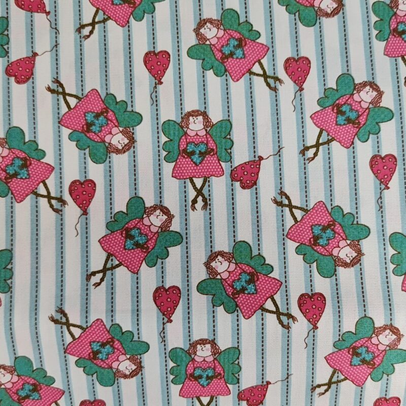 Tecido 100% Algodão com Anjinhos
