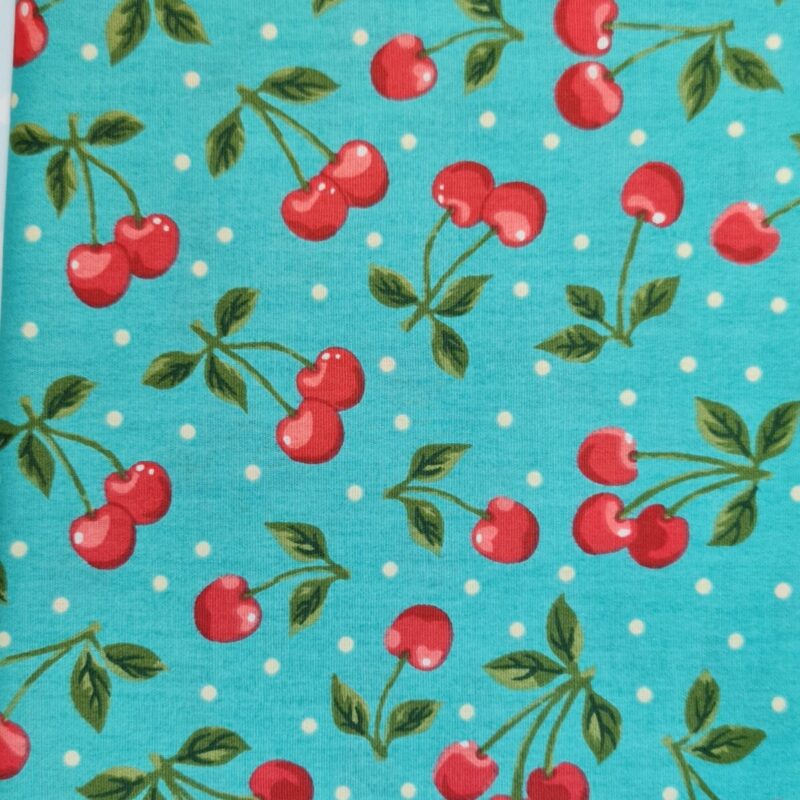 Tecido 100% Algodão Cerejas