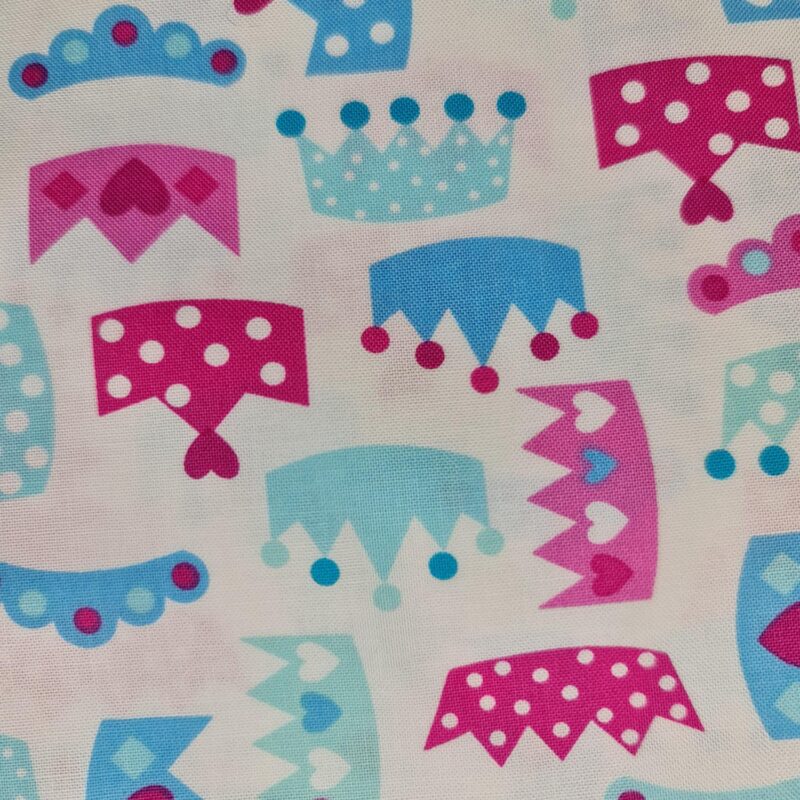 Tecido coroas de princesa