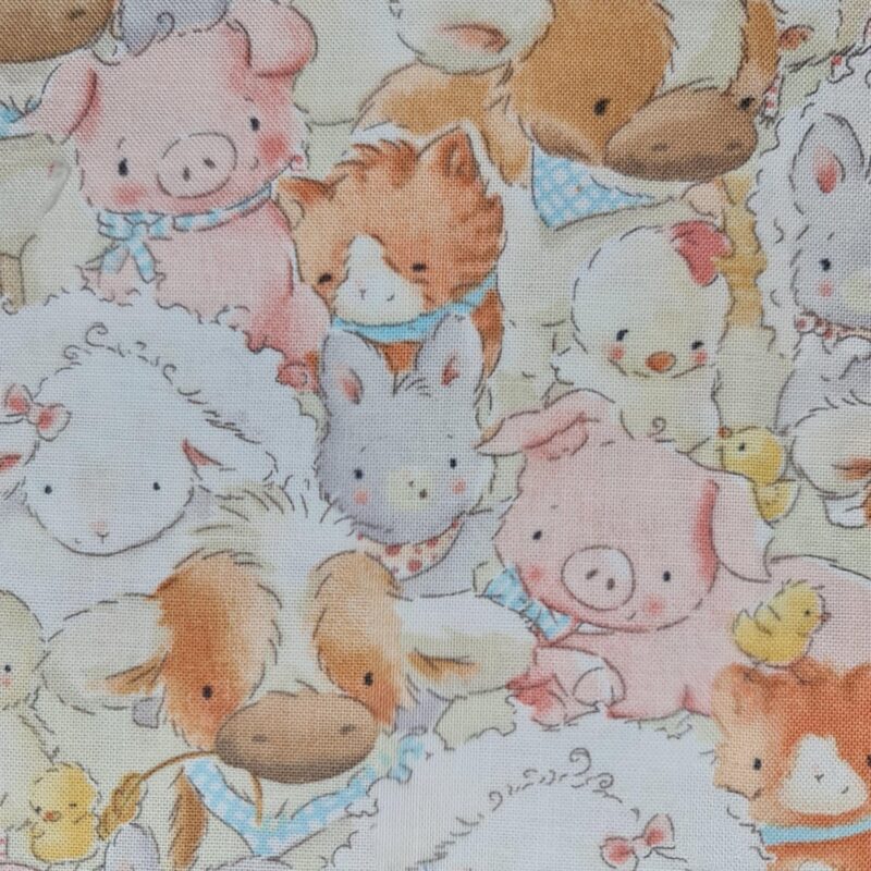 Tecido animais da quinta