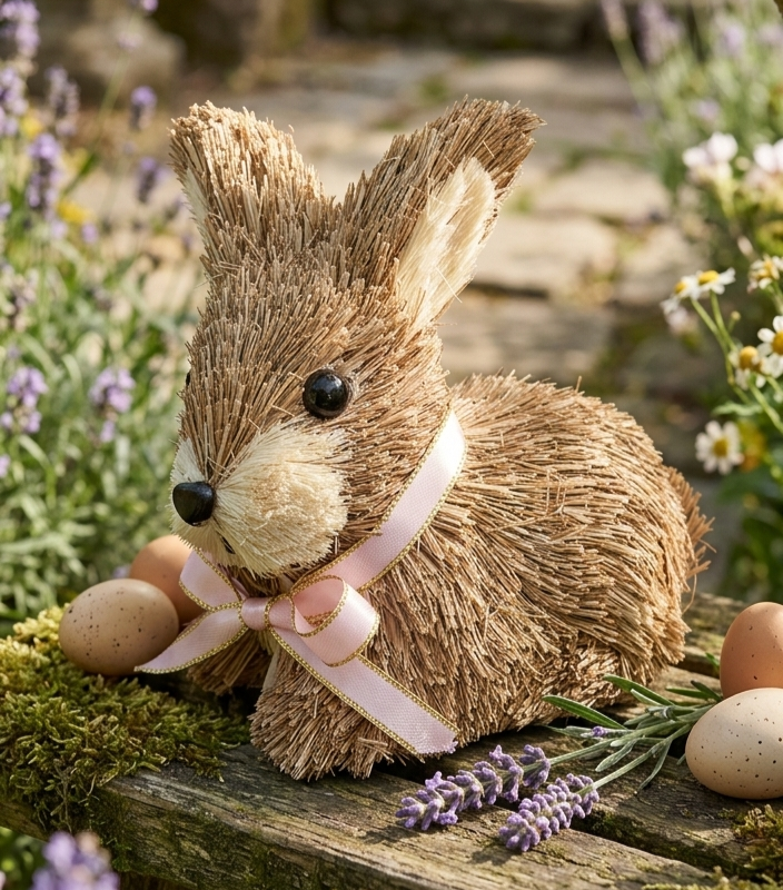 Coelho decorativo castanho