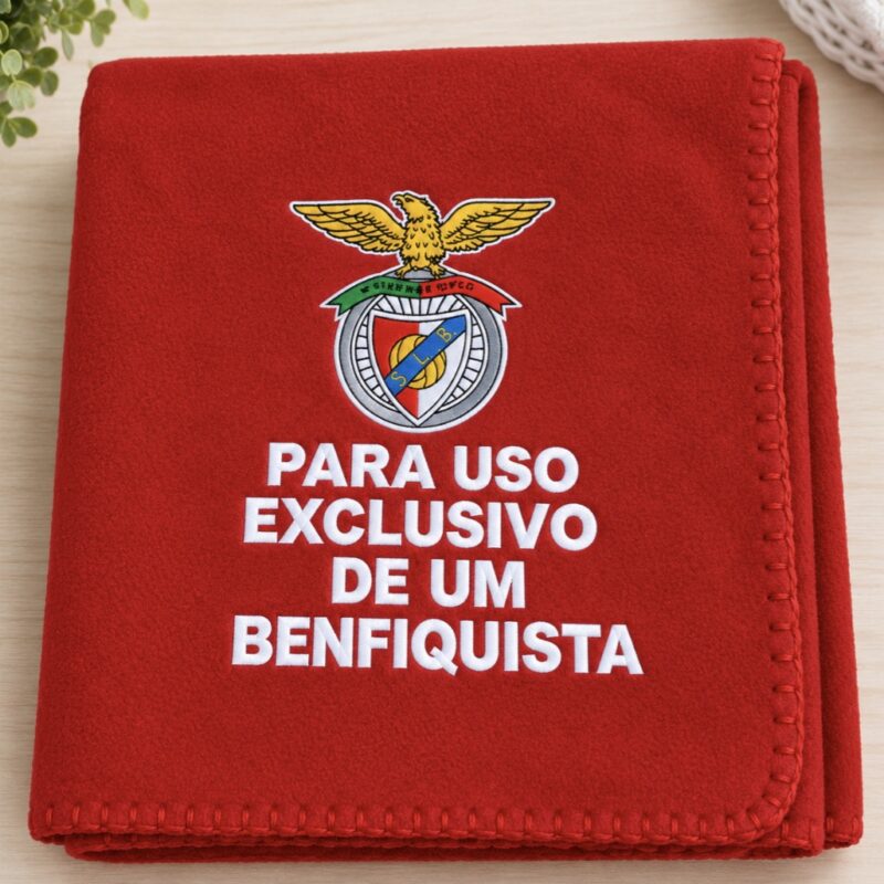 Manta Benfica estampada