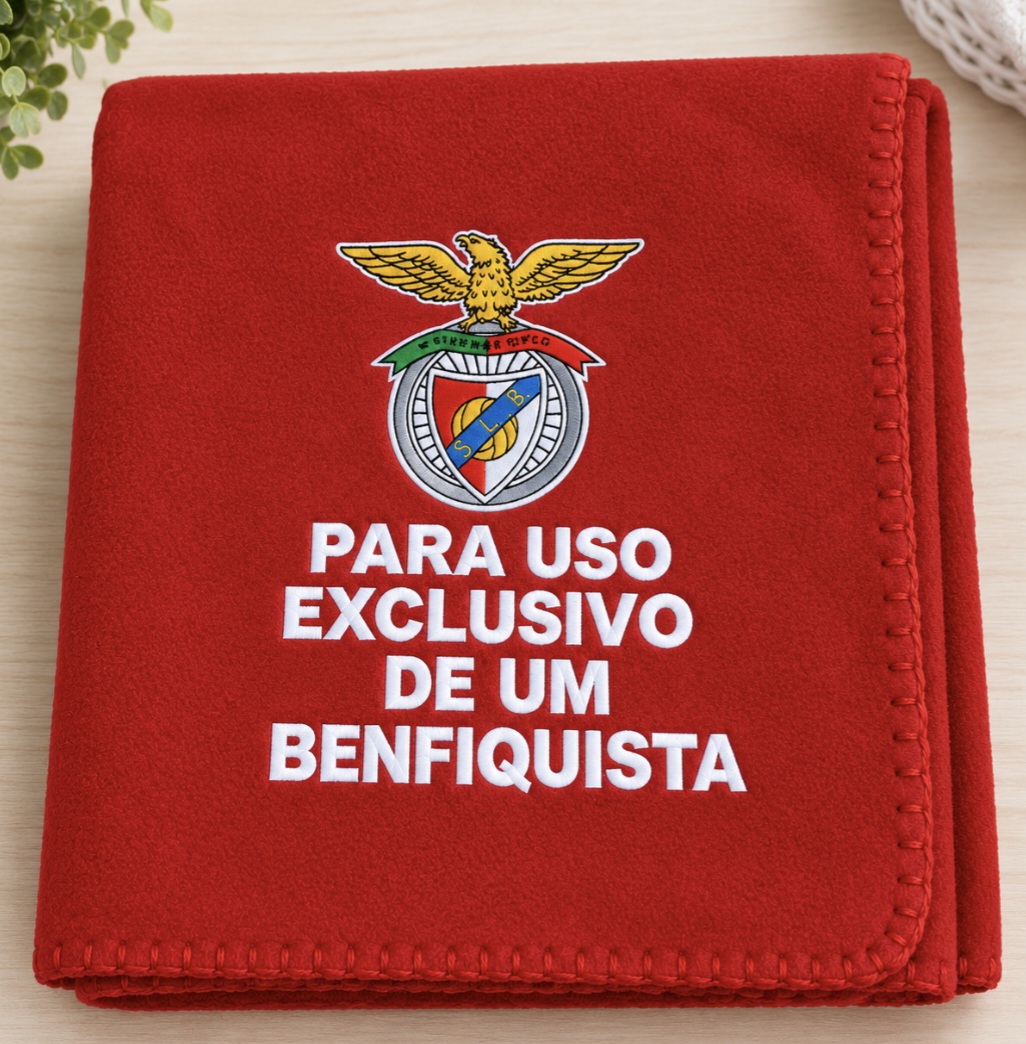Manta Benfica estampada